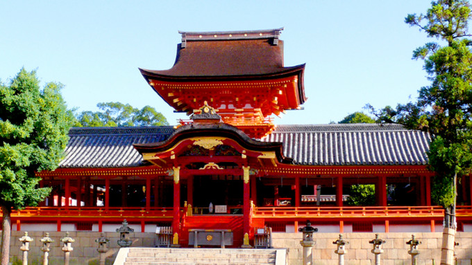 跨年去京都,感受一下日本传统,列为国宝的石清水八幡宫.