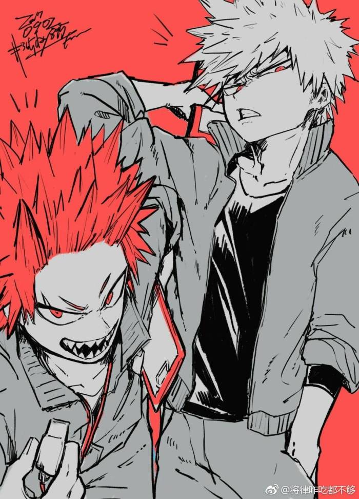 我的英雄学院之切爆组,不知为何,看到那抹红色就心安!