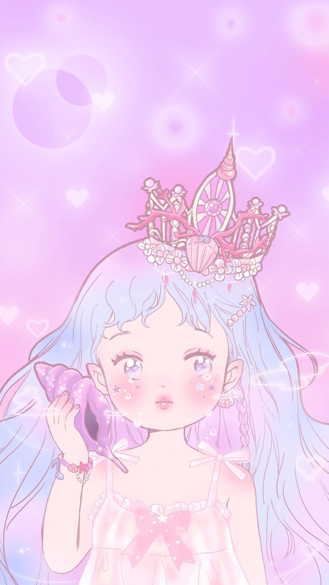 可爱卡通动漫女生头像图片壁纸,分辨率1080x1920