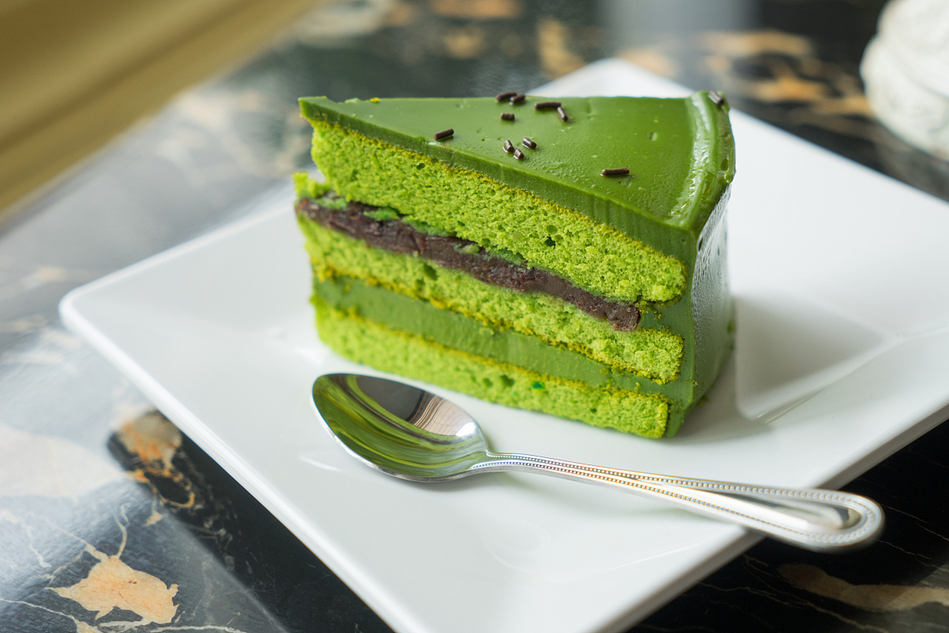 我对抹茶类的糕点似乎情有独钟.