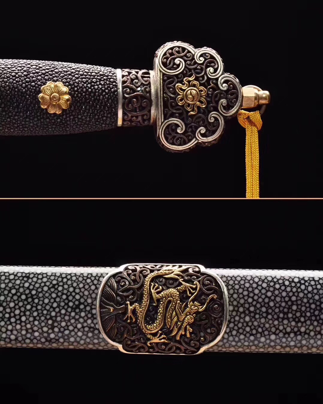 高端手工作品-泉宗-康熙佩剑   .作品全长:106cm  .