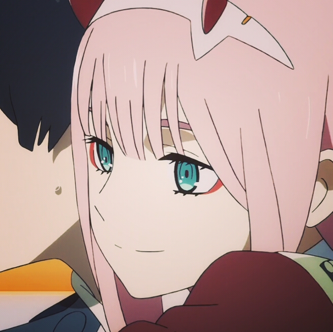 《darling in the franxx》動漫情侶頭像,02和廣,02和莓