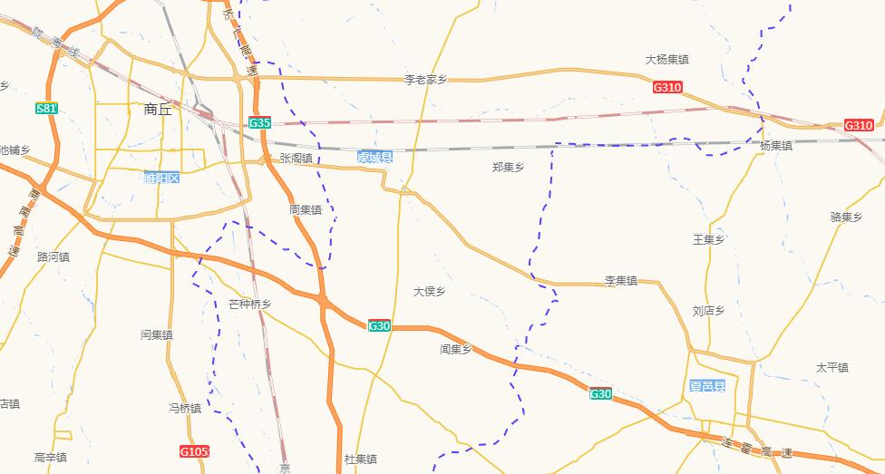 河南商丘市一个县,3条铁路穿过,县城紧邻市区