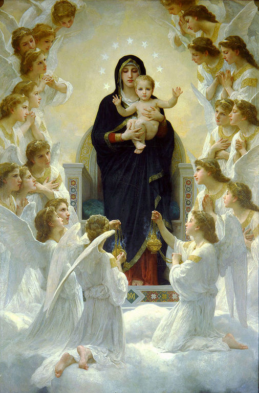 感恩母亲--赏学院派绘画大师布格罗的《圣母子》,感受母爱的圣洁