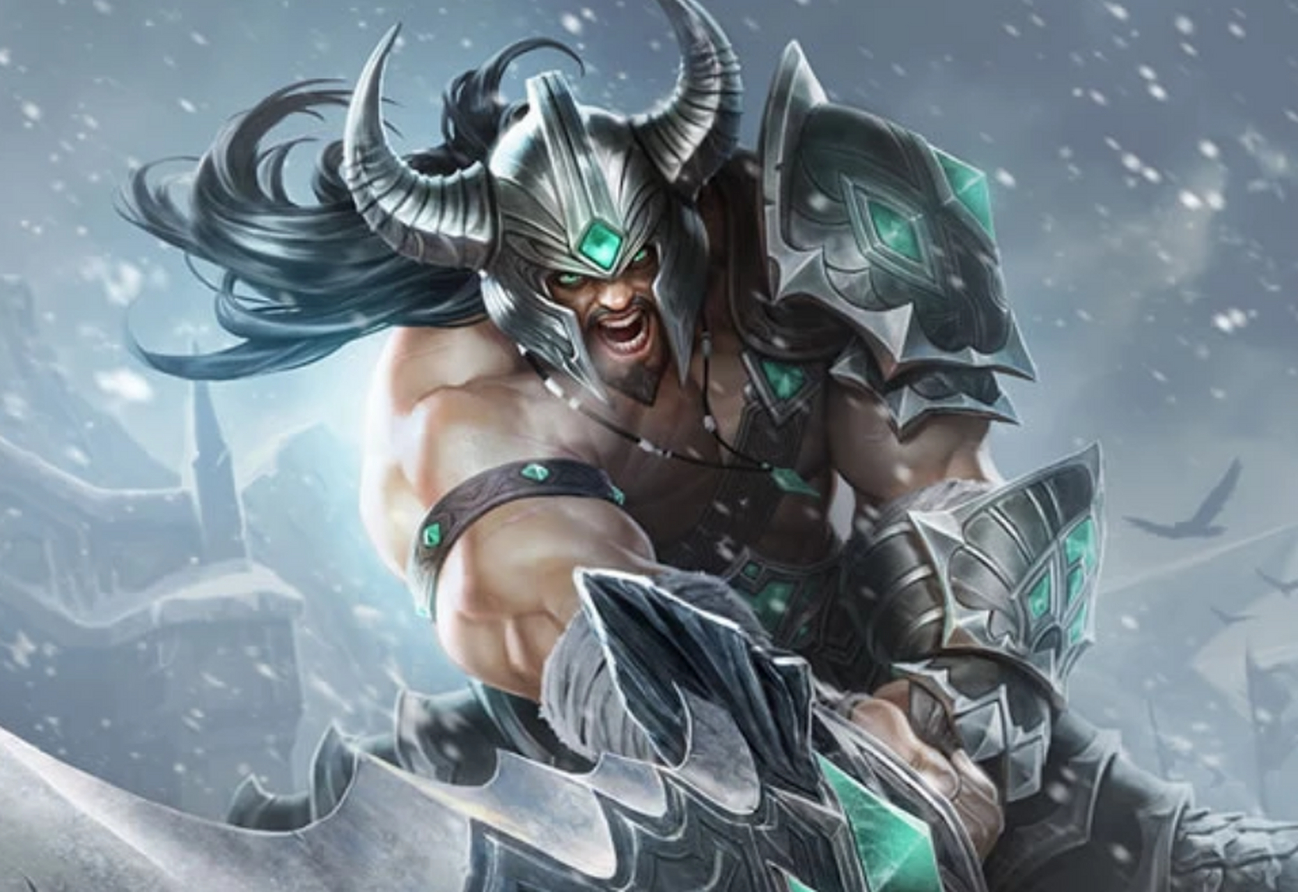 艾希和蛮王相拥在弗雷尔卓德的冰崖上,5秒后,蛮王突然觉得一切事物都