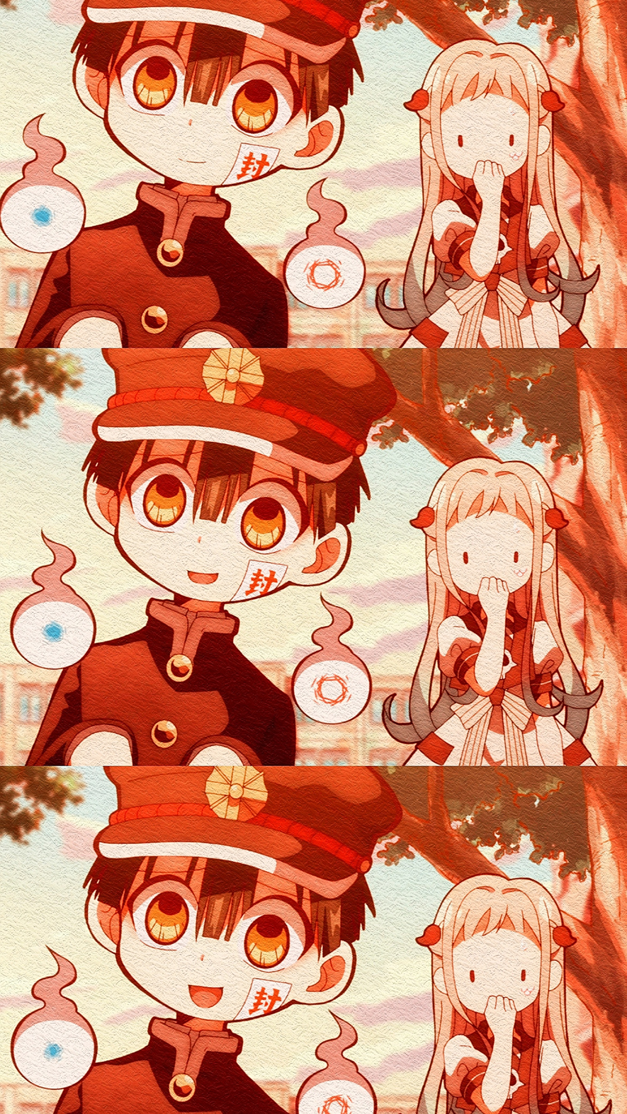 花子君和宁宁高清动漫手机壁纸 世界那么大还是遇到你