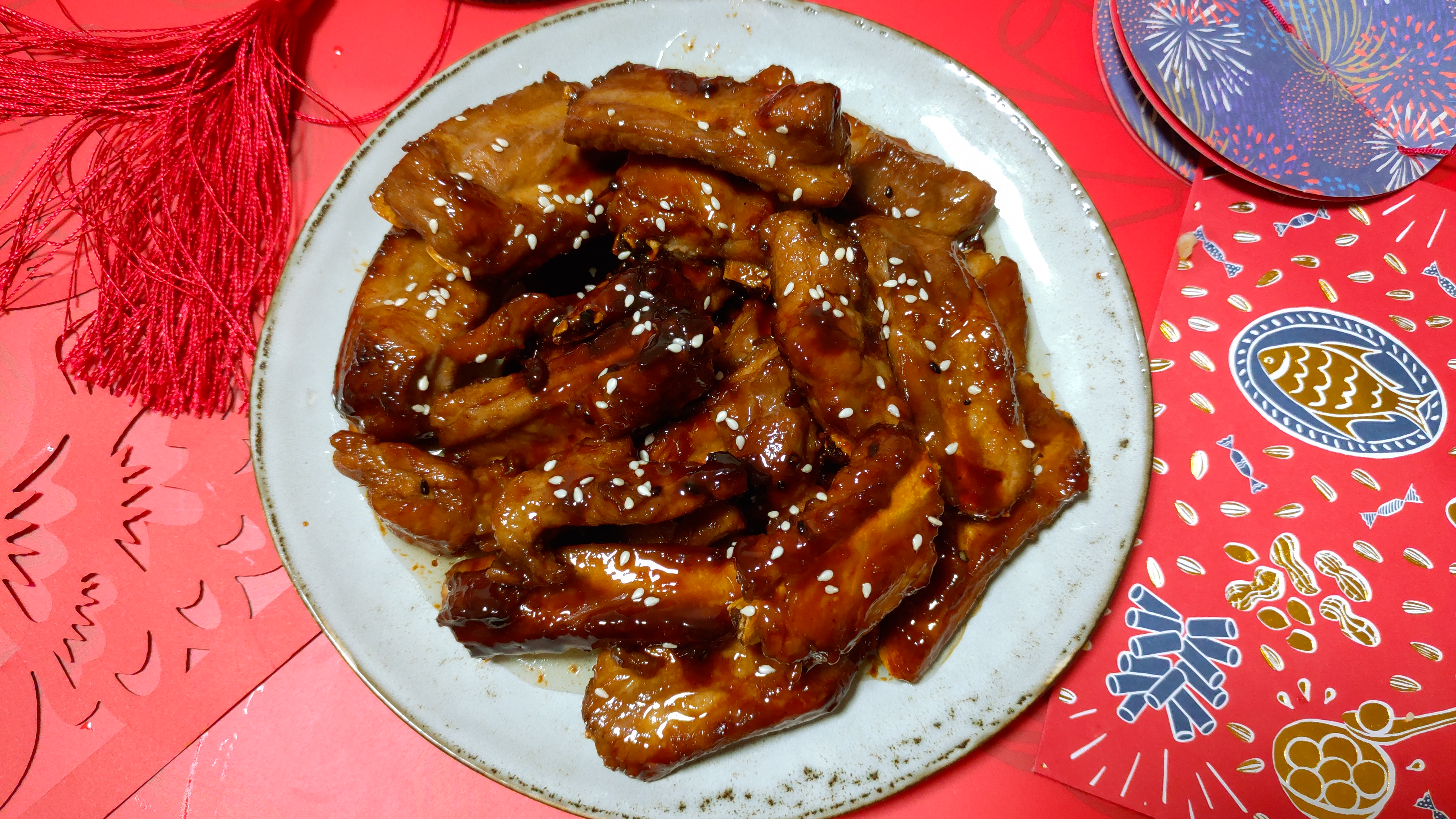 年夜饭中的c位大咖糖醋排骨,一上桌全家抢着吃,太香了!