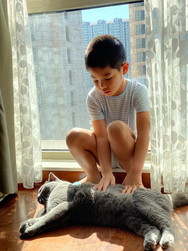 沙溢儿子长大了!安吉近照曝光长成帅小伙,5岁小鱼儿快有哥哥高