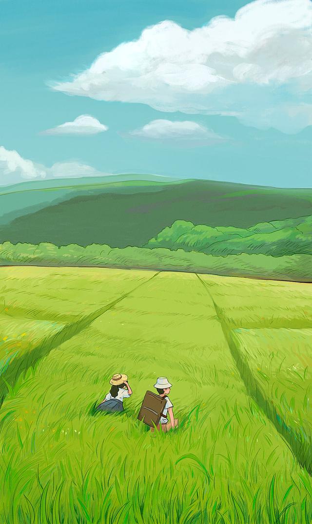 「那是心动的感觉」清新浪漫的插画,空气里都是一见钟情的味道