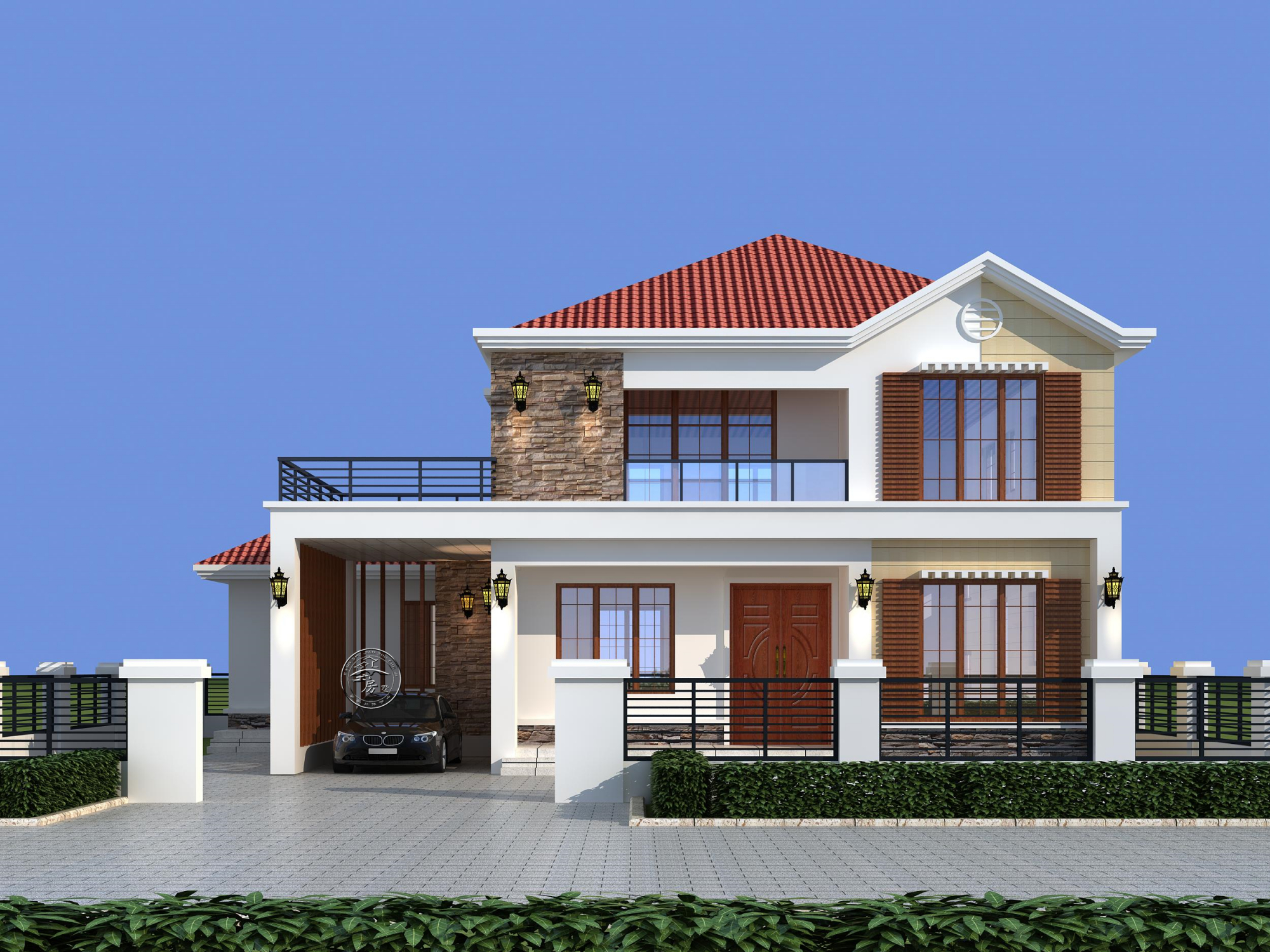 极具浪漫色彩的两层欧式别墅,在农村盖栋,生活品质瞬间提升