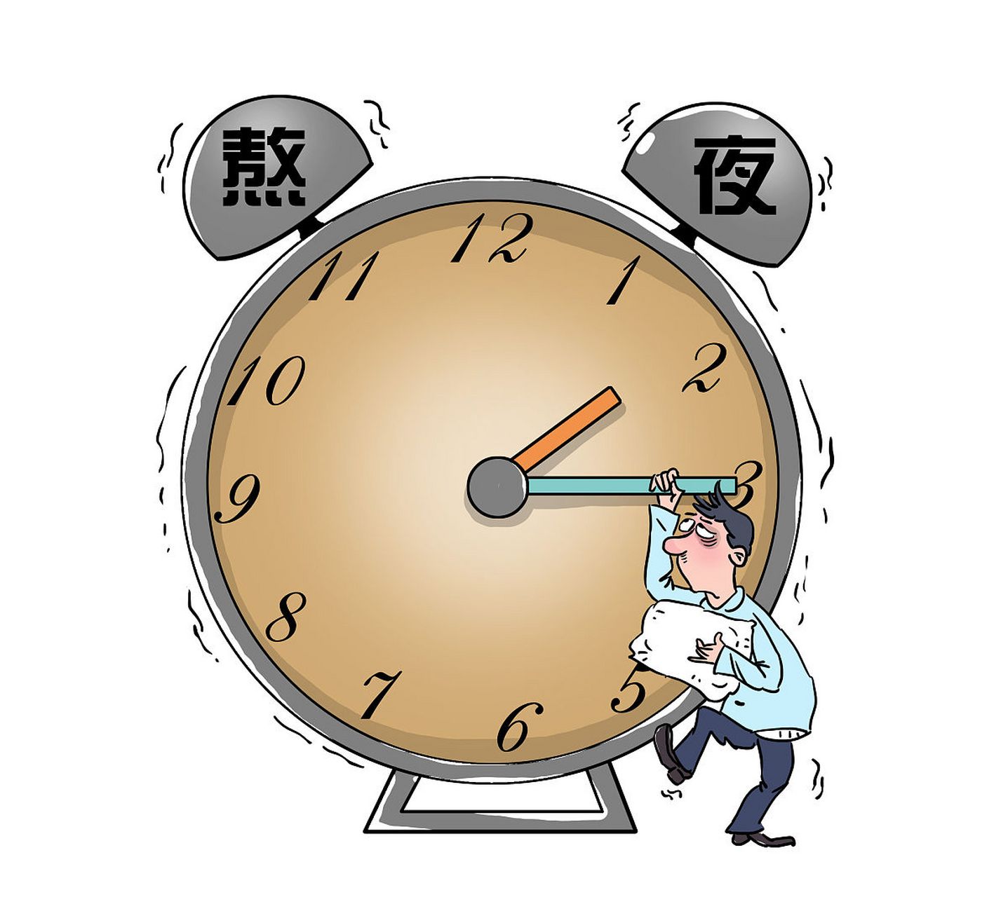 当人们熬夜时,由于熬夜本身消耗能量和水分,身体会出现失水现象,如果