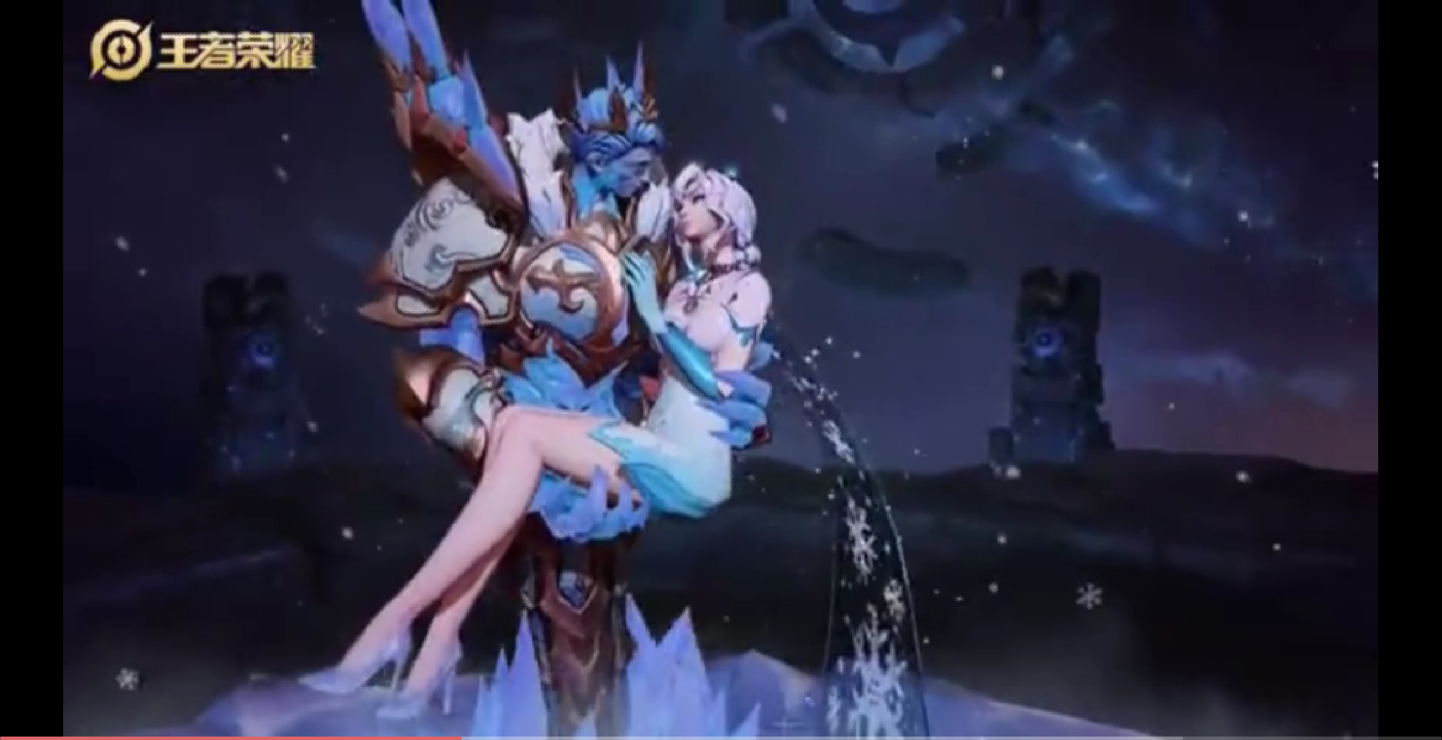 王者荣耀:玩家自制干将莫邪皮肤 身材颜值秒杀冰雪节限定?