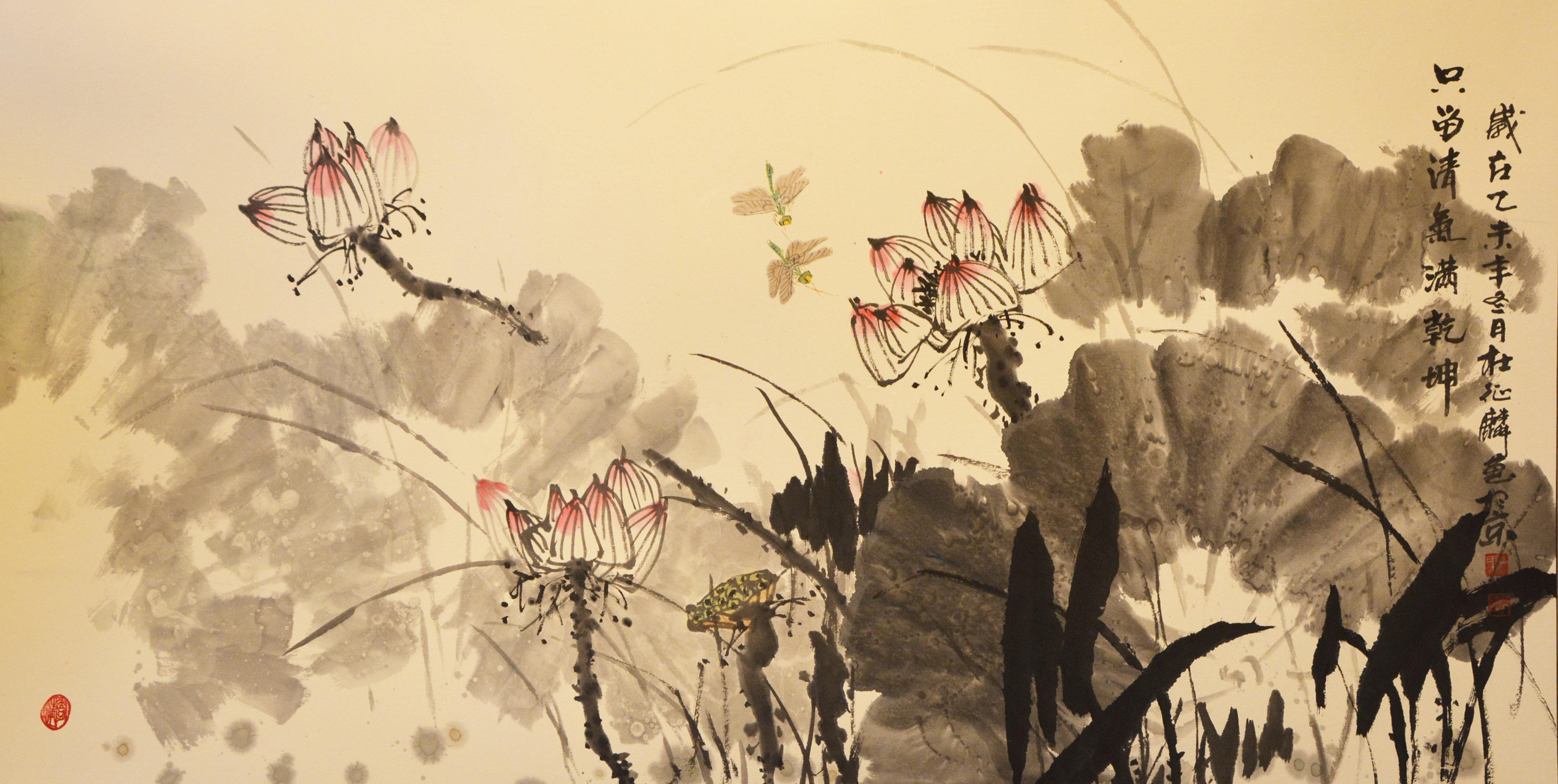 杜征麟是当代画坛上公认的写意花鸟画家和美术教育家