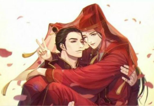 魔道祖师cp穿嫁衣,蓝忘机满眼柔情,金光瑶的美貌太迷人!