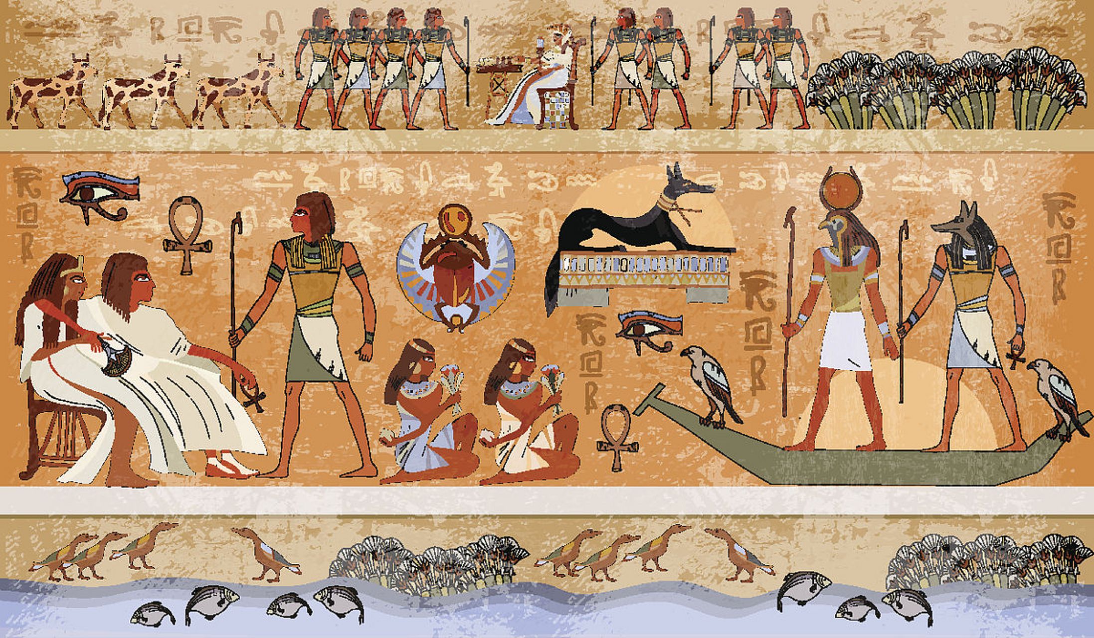 许多人马上就会联想到金字塔和木乃伊,但其实它们只是古埃及遗产的一
