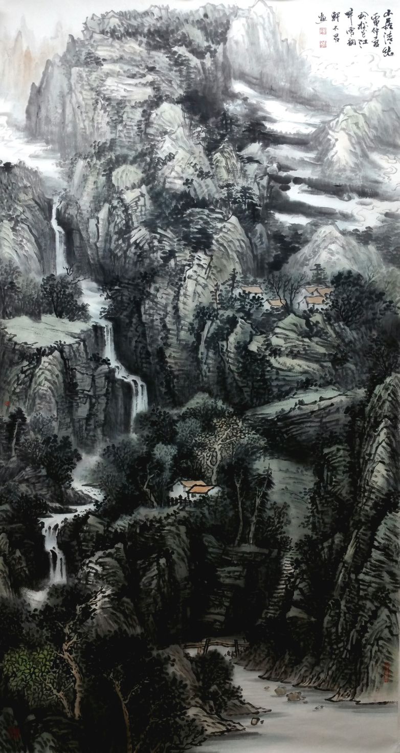 「名家专访」刘大昌2017年国画山水作品小结(新中国美术家系列)