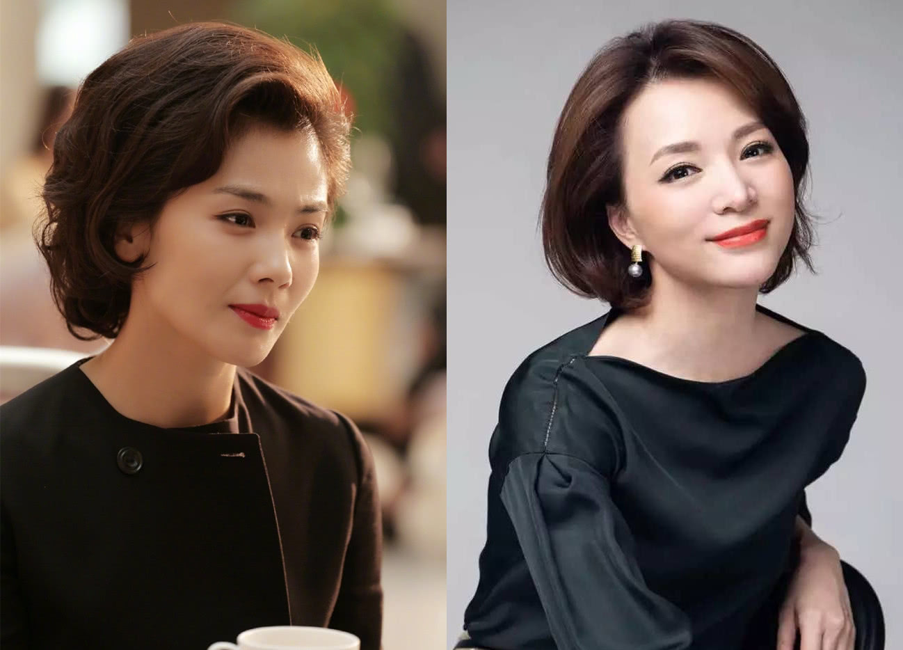 刘涛换新发型之后,像是新闻联播主持人,竟比董卿还要美上三分!