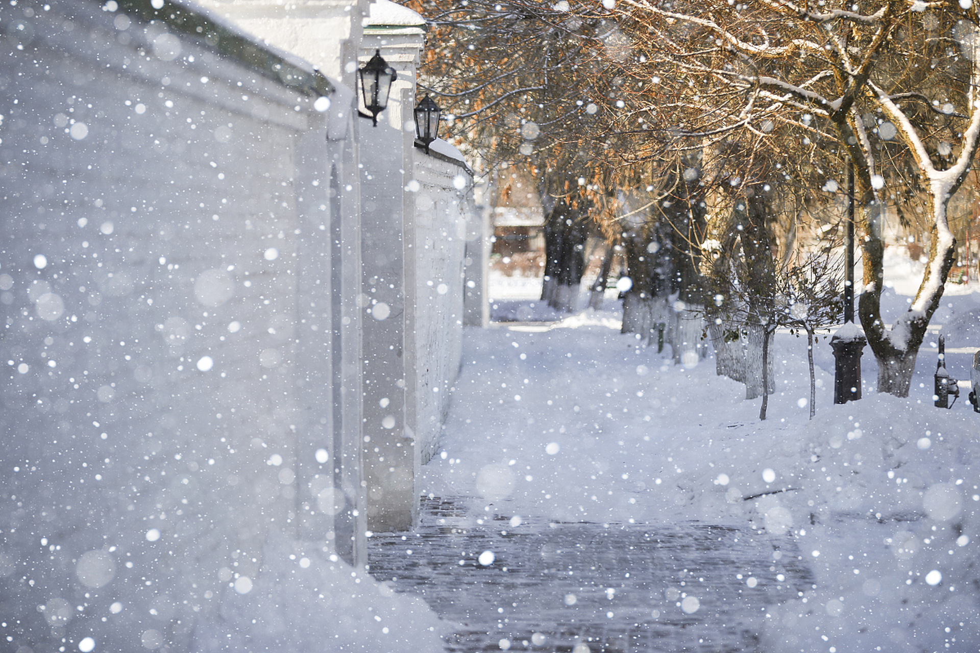 下雪照片心情图片