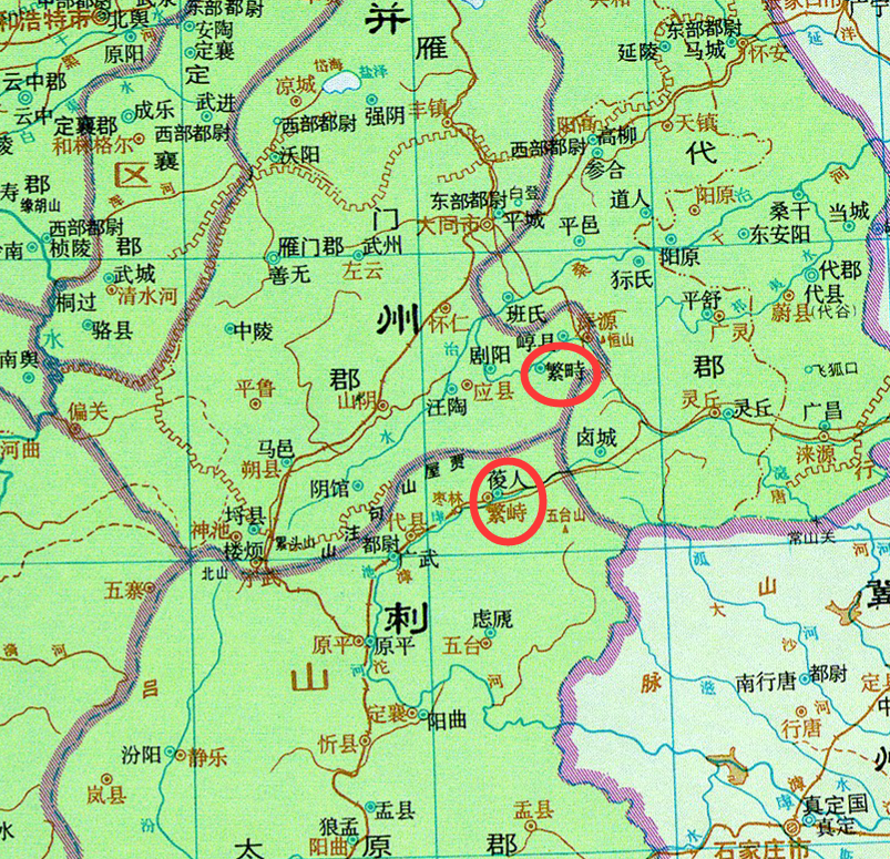 山西省繁峙县地图图片