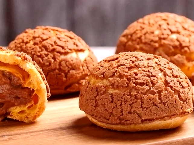 超美味的巧克力脆皮泡芙,简直吃得停不下来!