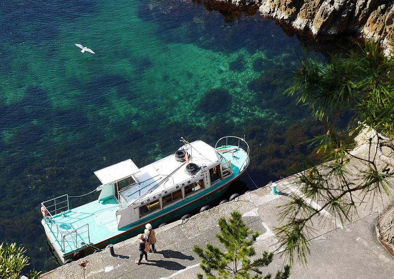 日本自由行,夫妇岩,天然纪念物海岸峭壁绝景