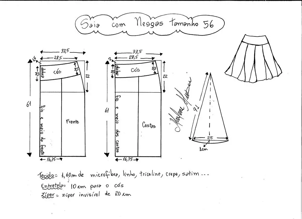 商品专题_图纸百搭八片插裙的图纸与制作教程 百搭八片插裙的裁剪图纸