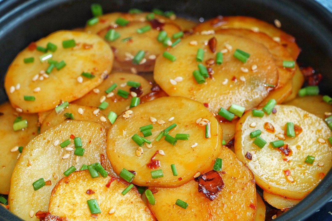 香煎土豆片,筋道开胃下饭,一次一大口,太过瘾了