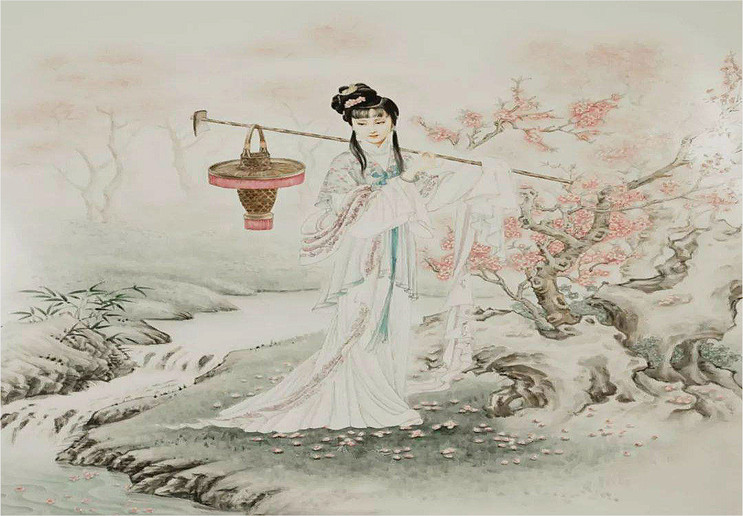 《红楼梦》中的林黛玉,作葬花吟,里面的诗句是她真实