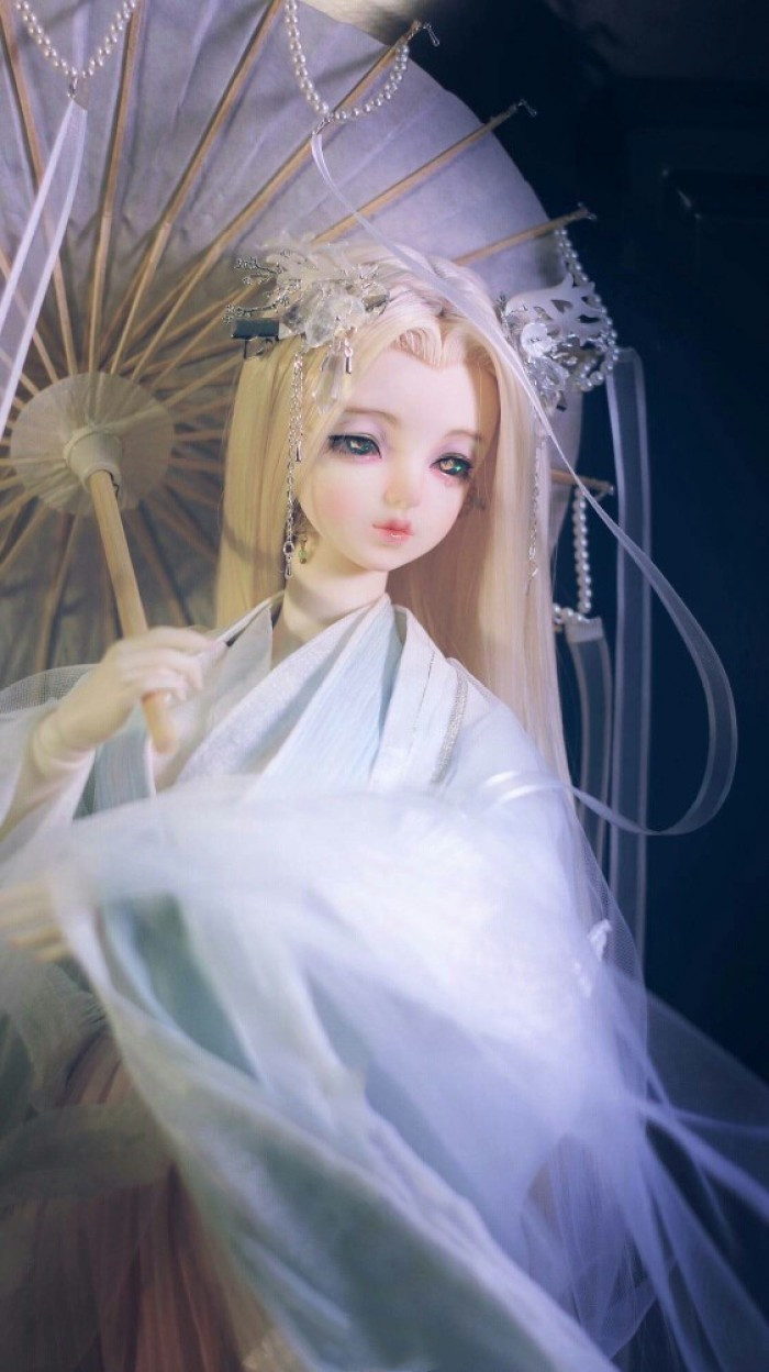 这组古风bjd娃娃美图,颜值相当高,不染凡尘的美,非常有仙气!