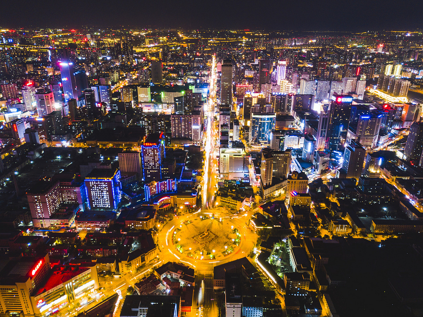 长春夜景 最美图片