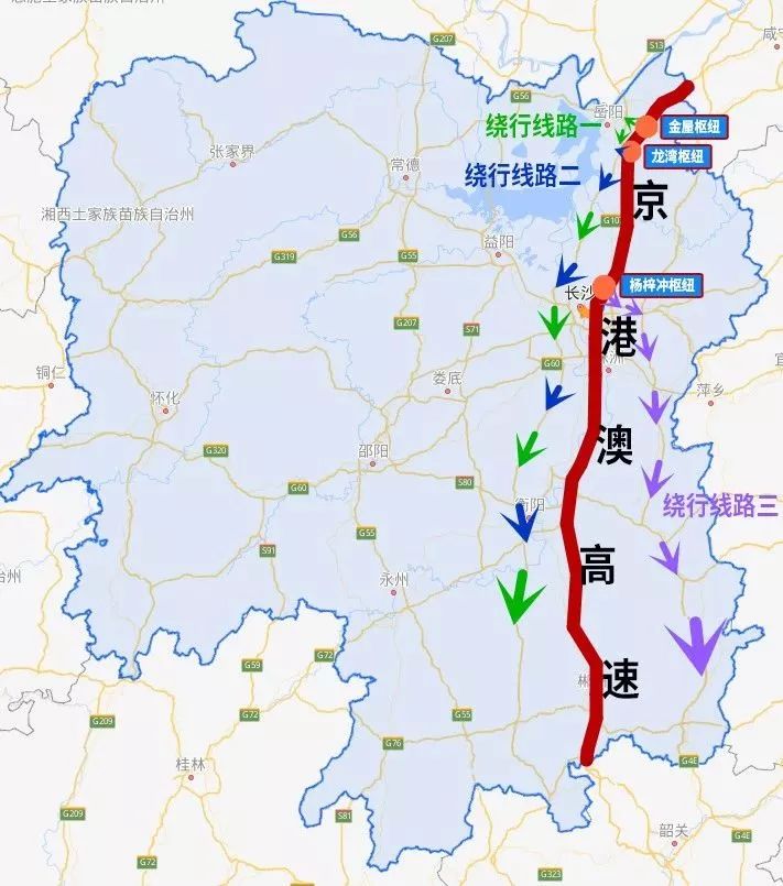 京港澳高速线路图图片