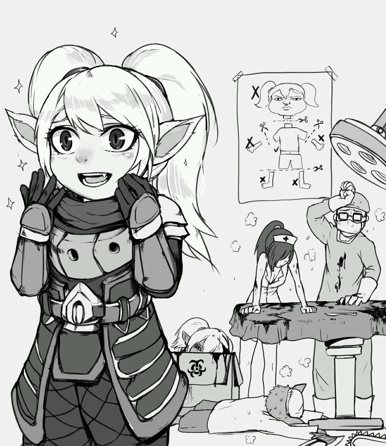 英雄联盟老玩家手中的趣图:卡特从小尽显杀手本质,波比你过分了