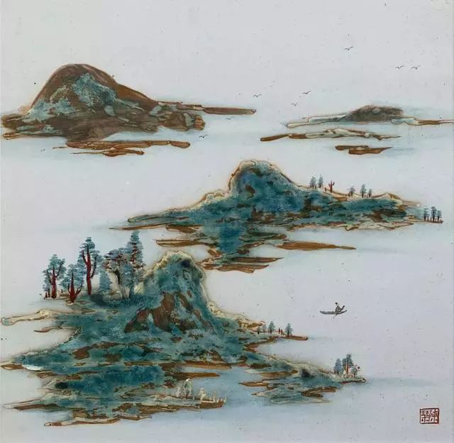 「艺术世界」师从大师崔如琢,美女画家陈琴水墨作品欣赏