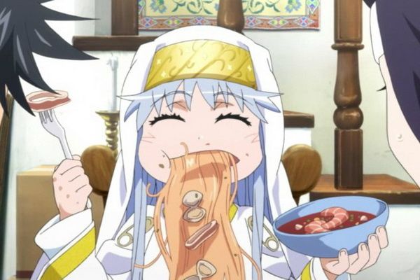 动漫中特别能吃又特别可爱的吃货妹子,吃相很幸福,破产也要养!