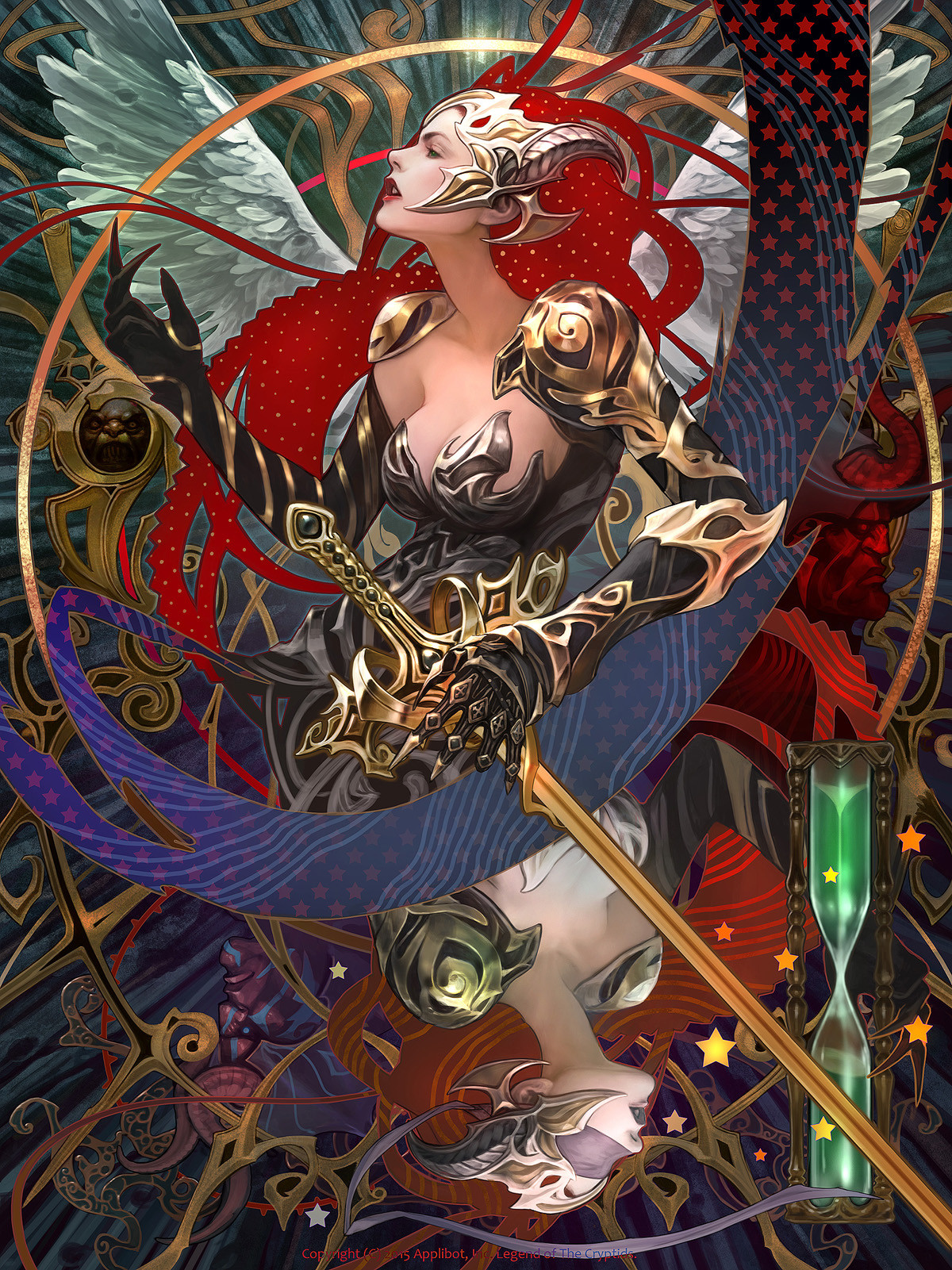 韩国插画师的一组画风绚丽的人物插画作品!人物美型画功可谓强悍