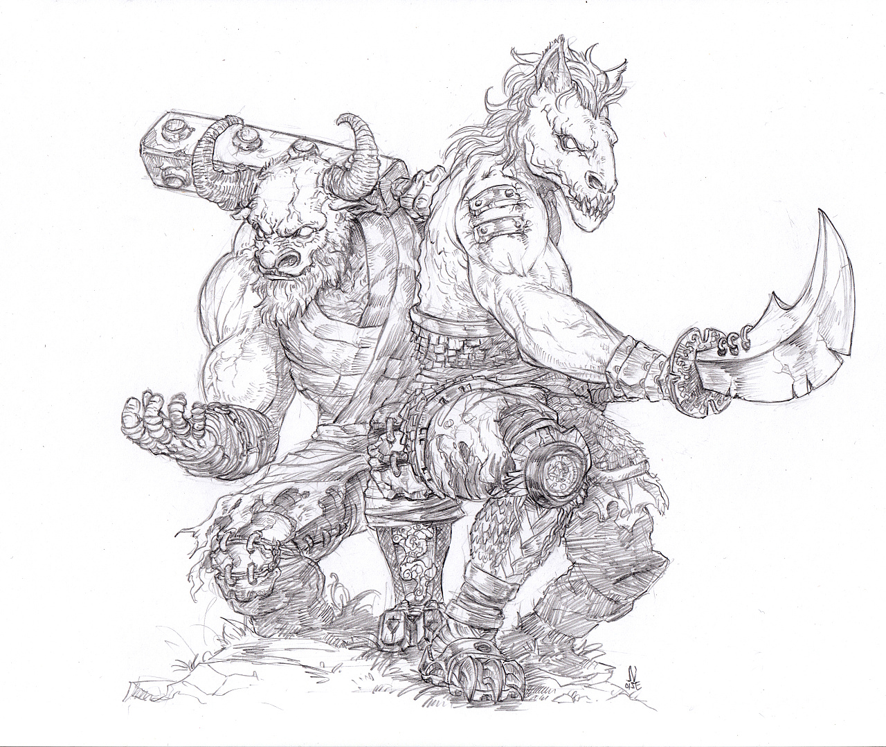 冥界十大阴帅之一的牛头马面,原来是硬拉的cp?