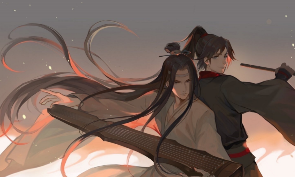 魔道祖师蓝忘机魏无羡高清无水印壁纸