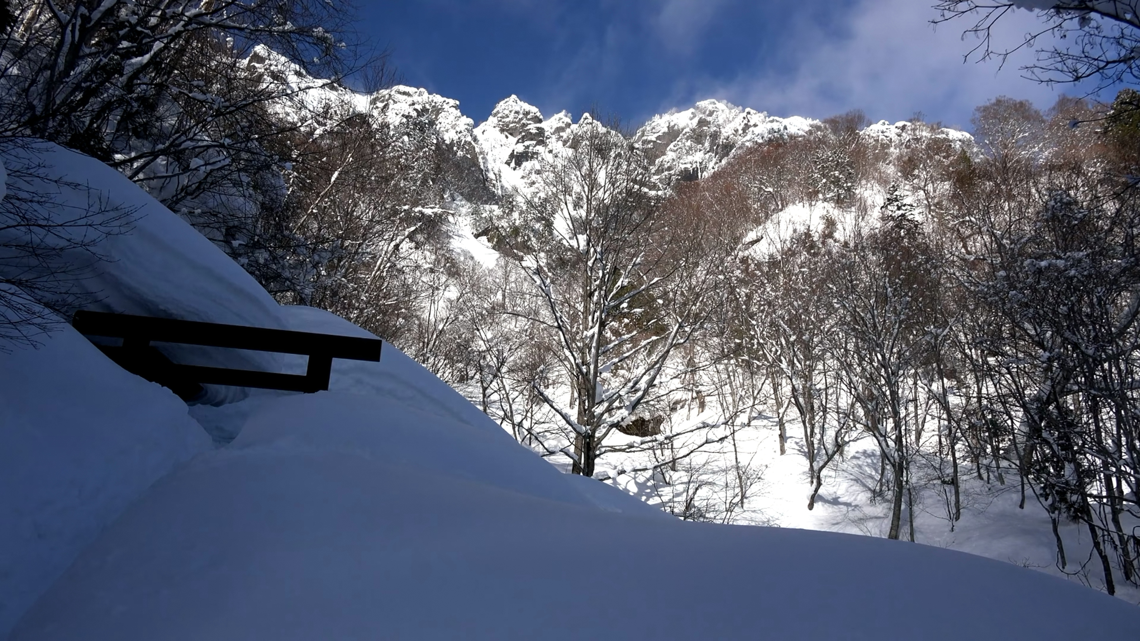 厚厚的积雪