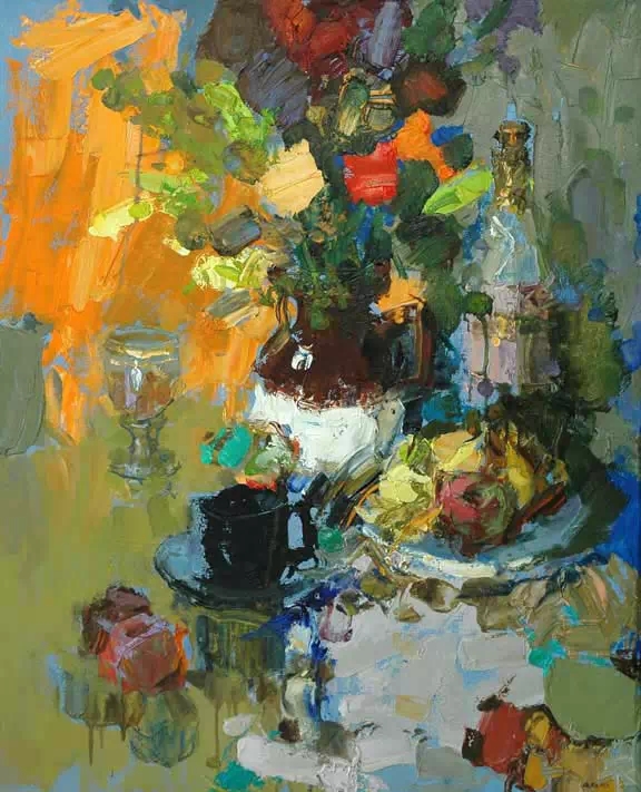 天津美院张京生老师油画作品