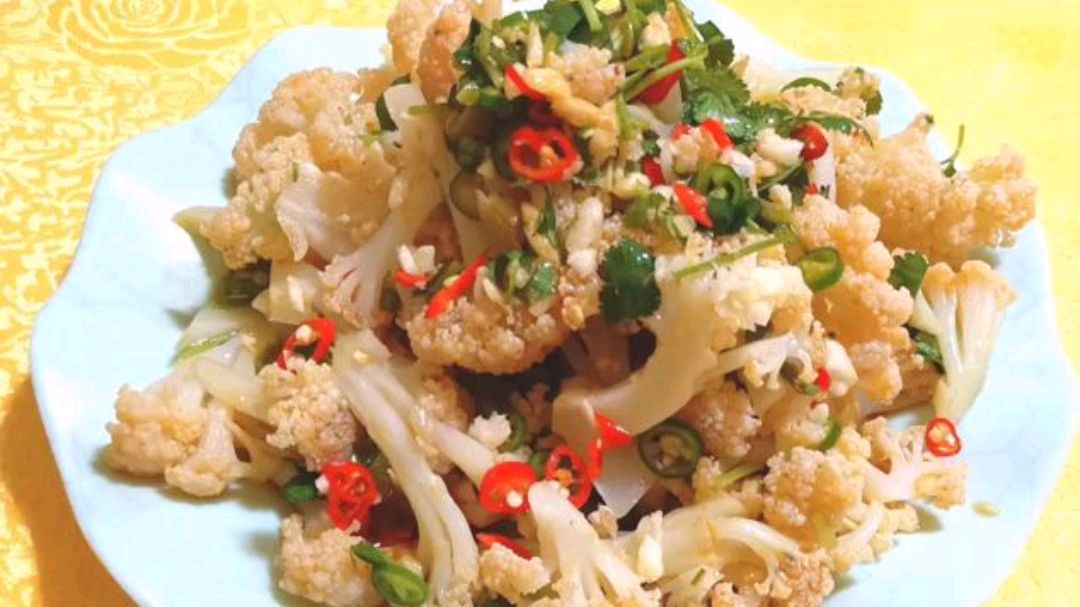 老东北分享怪味菜花,味道咸鲜辣麻甜还微酸,要哪个味有哪个味