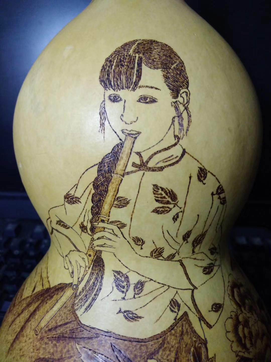 葫芦烙画庭院深深