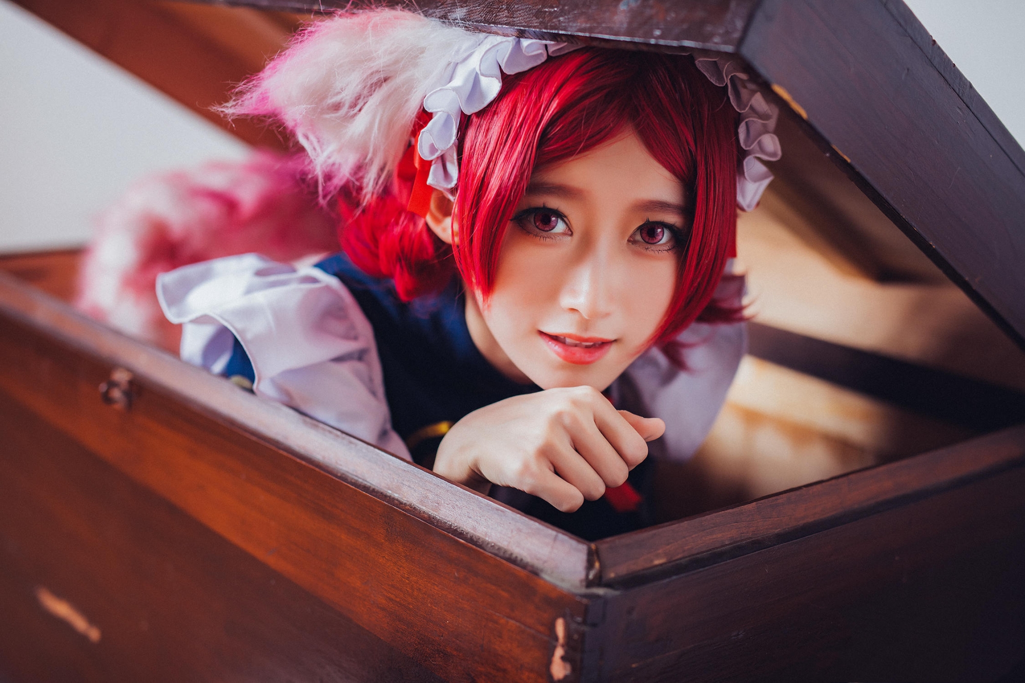 这样调皮的妲己你要不要看?王者荣耀妲己女仆咖啡皮肤cosplay