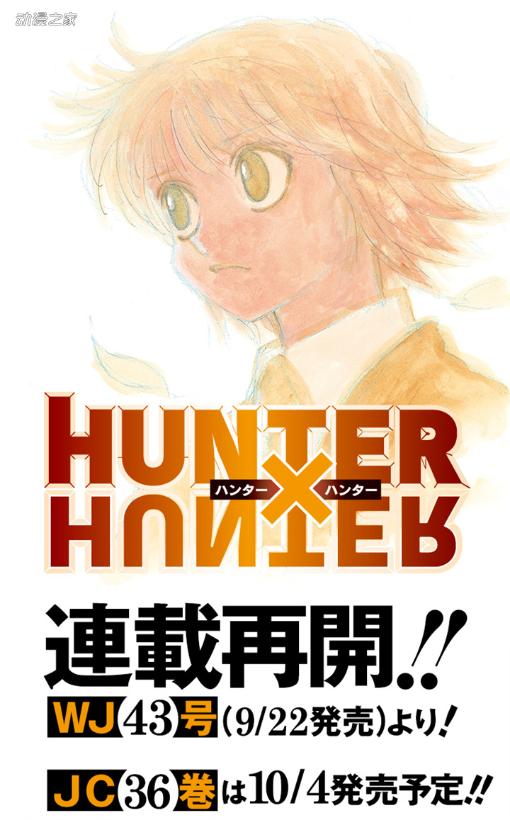 富坚义博《全职猎人》连载再开!10月单行本发售36卷