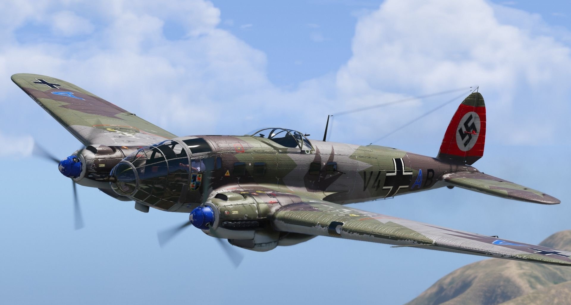 亨克尔he111轰炸机是1936年开始生产的中型轰炸机,生产初期为掩人耳目