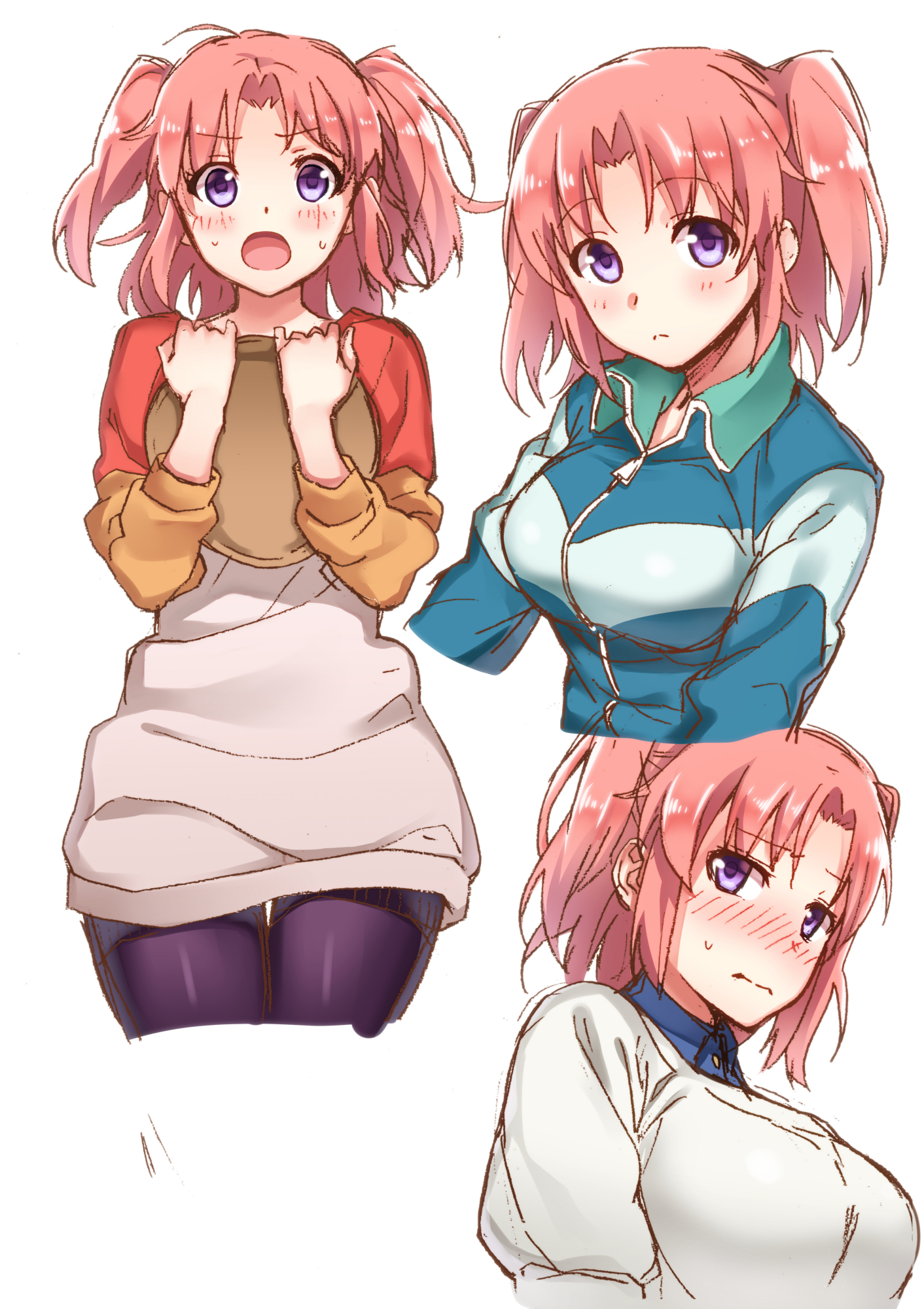 精选手绘日系漫画《未确认进行式》中萌小姐姐的高清手机壁纸