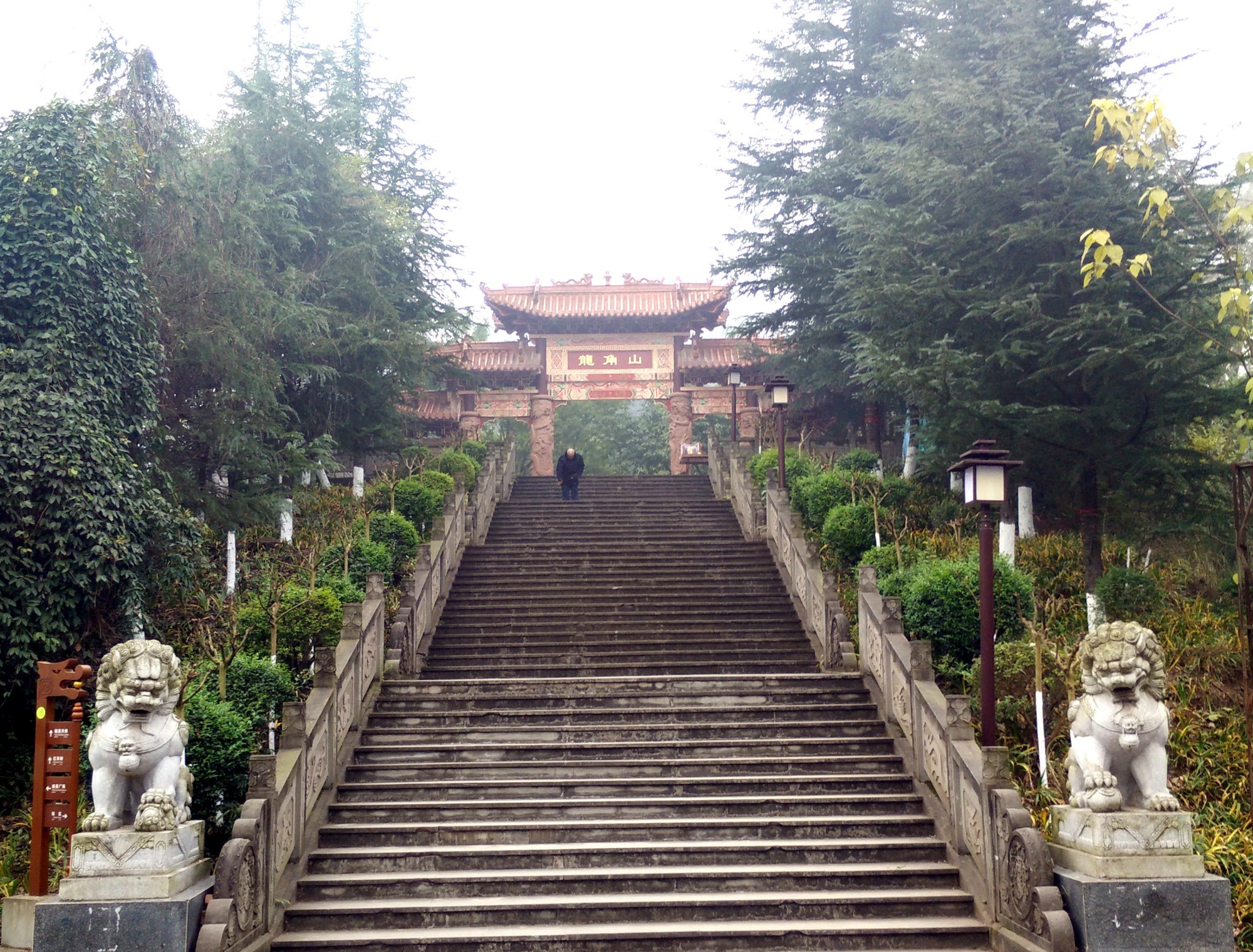 蓬安行:游龙角山画圣广场