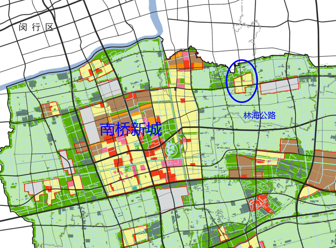 上海市奉贤区的金汇镇开始土地征收:不在南桥新城的范围内