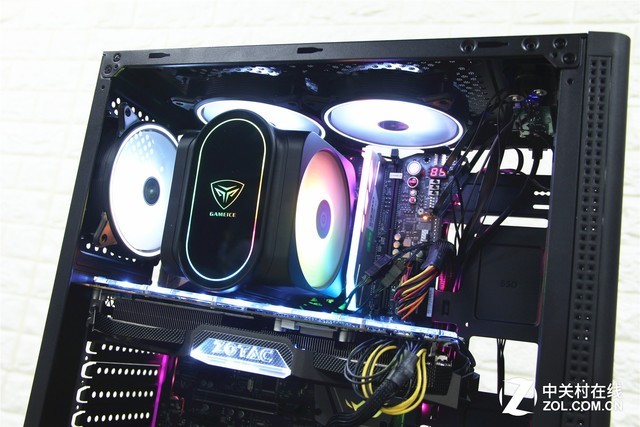 立体散热 航嘉gs500c机箱磨砂材质处理