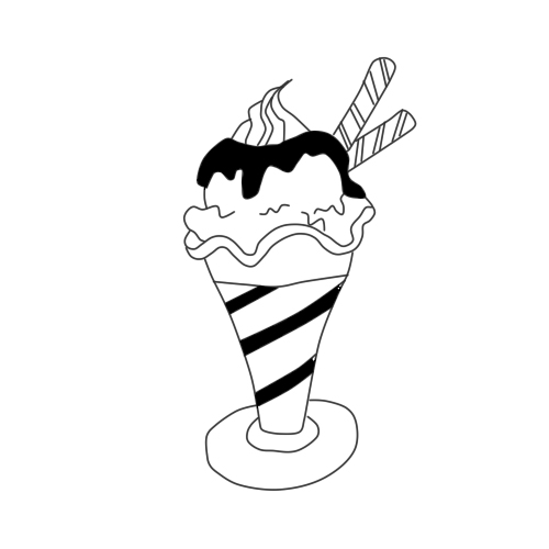 手绘简笔画冰淇淋 一看就会一画就成!