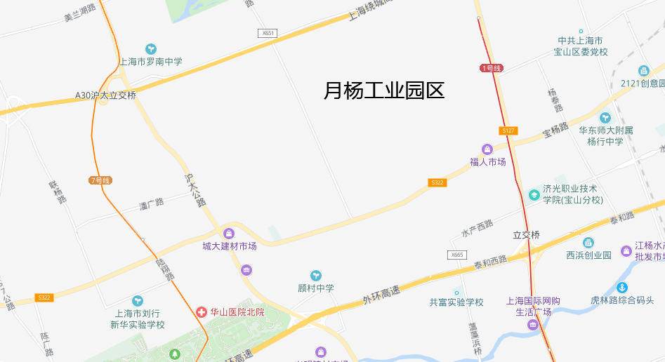 上海市宝山区发布两个与月杨工业园区的征地,位于郊环南侧